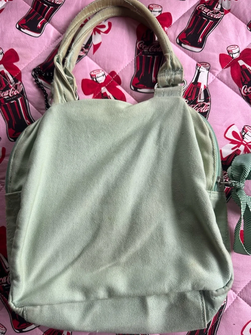 Green Day Hand Painted Purse Vintage Y2K
